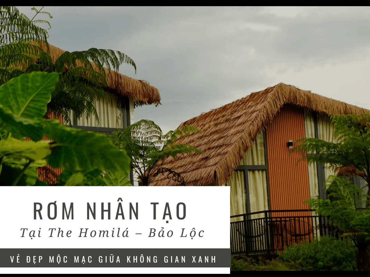 Rơm Nhân Tạo Tại The Homilá – Bảo Lộc Vẻ Đẹp Mộc Mạc Giữa Không Gian Xanh