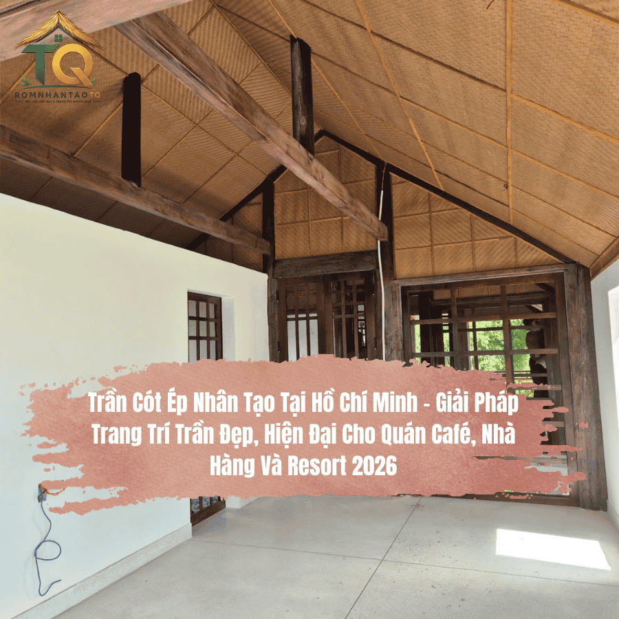 Trần Cót Ép Nhân Tạo Tại Hồ Chí Minh – Giải Pháp Trang Trí Trần Đẹp, Hiện Đại Cho Quán Café, Nhà Hàng Và Resort 2026