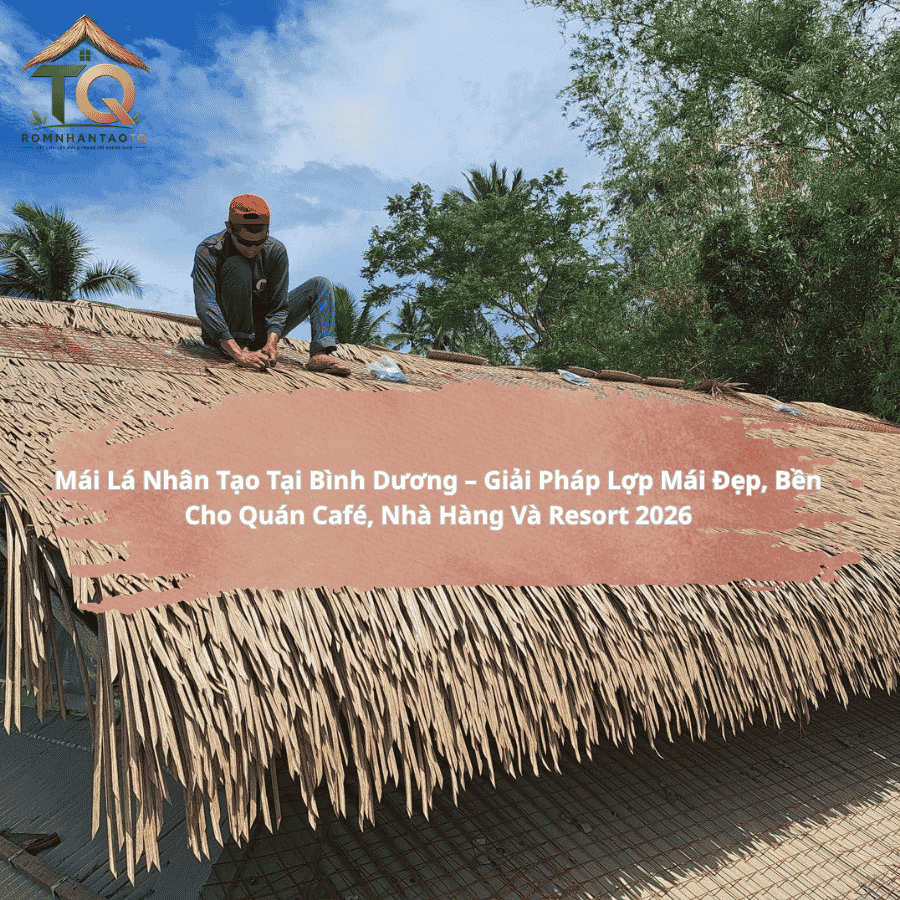 Mái Lá Nhân Tạo Tại Bình Dương – Giải Pháp Lợp Mái Đẹp, Bền Cho Quán Café, Nhà Hàng Và Resort 2026