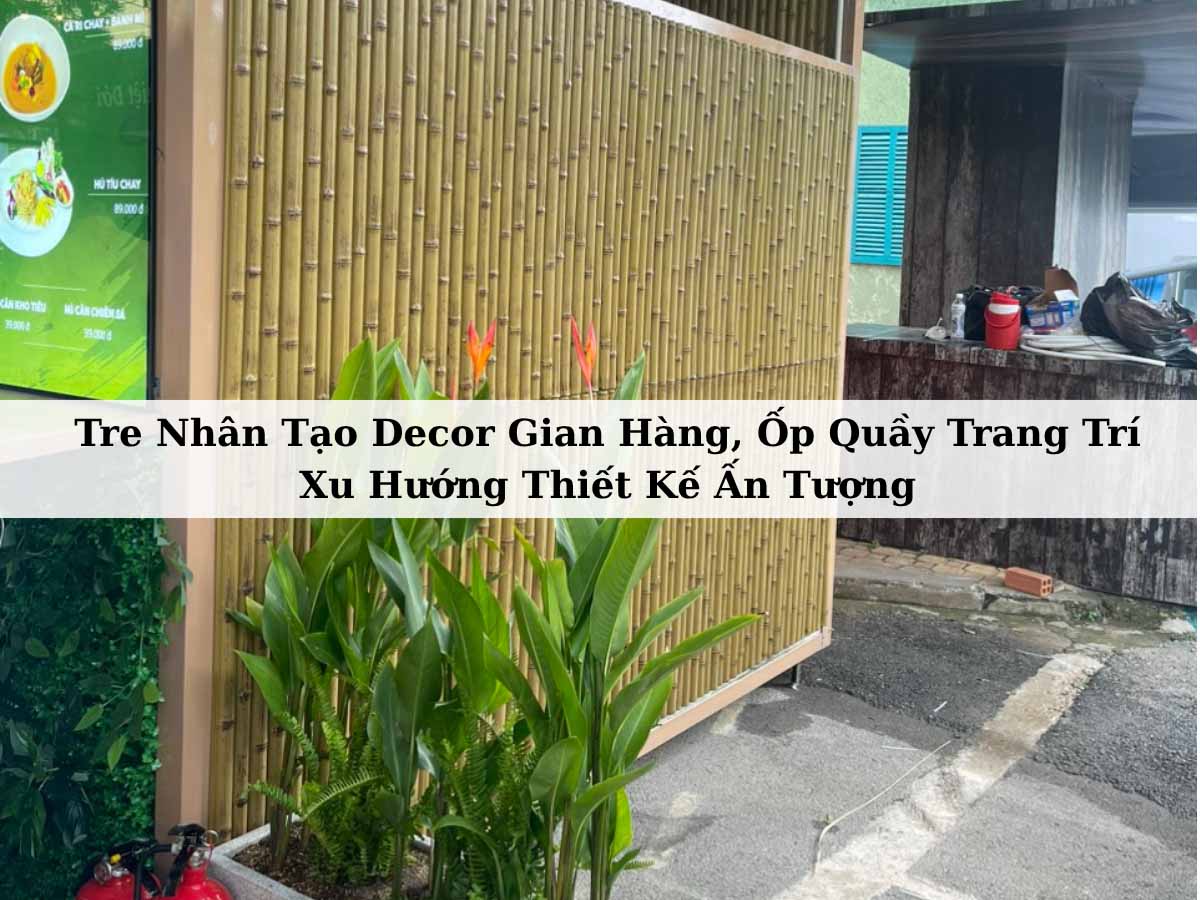 Tre Nhân Tạo Decor Gian Hàng, Ốp Quầy Trang Trí: Xu Hướng Thiết Kế Ấn Tượng